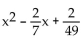 Find the perfect square trinomial whose first two terms are given. -  A)    B)    C)    D)   