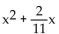 Find the perfect square trinomial whose first two terms are given. -  A)    B)    C)    D)   
