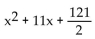 Find the perfect square trinomial whose first two terms are given. -  A)    B)    C)    D)   