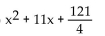 Find the perfect square trinomial whose first two terms are given. -  A)    B)    C)    D)   