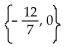 Find the real or imaginary solutions by completing the square. -  + 12m = 0 A)    B)  {0} C)    D)   