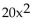 Find the real or imaginary solutions by using the quadratic formula. -  + 41x + 20 = 0 A)    B)    C)    D)   