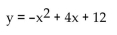Find the solutions to the equation by reading the graph. -    A)  {12, 6} B)  {12} C)  {-2, 6, 12} D)  {-2, 6}