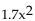 For the equation in the form   + bx + c = 0, determine the number of real solutions by examining the graph of y =   + bx + c. -  + 6.46x - 3.655 = 0 A)  2 B)  0 C)  1 D)  Cannot be determined