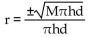Solve for the indicated variable. -Solve for r.   A)    B)    C)    D)   