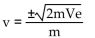 Solve for the indicated variable. -Solve for v.   A)    B)    C)    D)   
