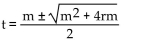 Solve for the indicated variable. -Solve for t.   A)    B)    C)    D)   