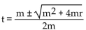 Solve for the indicated variable. -Solve for t.   A)    B)    C)    D)   