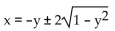 Solve for the indicated variable. -Solve for x.   A)    B)    C)    D)   