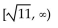 Write the solution set in interval notation. -  A)    B)    C)    D)   