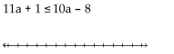 Solve the inequality. Write the solution set using interval notation and graph it. -  A)    B)    C)    D)   