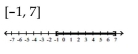 Solve the compound inequality. Write the solution set using interval notation and graph it. -  A)    B)    C)    D)   