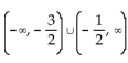 Solve the absolute value inequality. Write the solution set using interval notation. -  A)    B)    C)    D)   
