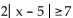 Solve the absolute value inequality. Write the solution set using interval notation. -  A)    B)    C)    D)   