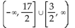 Solve the absolute value inequality. Write the solution set using interval notation. -  A)    B)    C)    D)   