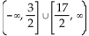 Solve the absolute value inequality. Write the solution set using interval notation. -  A)    B)    C)    D)   
