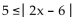 Solve the absolute value inequality. Write the solution set using interval notation. -  A)    B)    C)    D)   