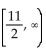 Solve the absolute value inequality. Write the solution set using interval notation. -  A)    B)    C)    D)   
