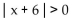 Write an inequality of the form   k or of the form   k so that the inequality has the given solution set. -  A)    B)    C)    D)   