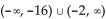 Write an inequality of the form   k or of the form   k so that the inequality has the given solution set. -  A)    B)    C)    D)   