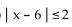 Write an absolute value inequality that has the given solution set. -  A)    B)    C)    D)   