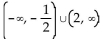 Find the values of x for which the expression is a real number. -  A)    B)    C)    D)  - 2, 2