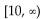Find the values of x for which the expression is a real number. -  A)    B)    C)    D)   
