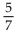 Use the symbolic definition of absolute value to simplify the expression. -  A)    B)  5 C)    D)  None of the above