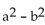 Evaluate the expression for the given values. -  , if a = 7 and b = 4 A)  -33 B)  33 C)  65 D)  6