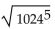 Write rational exponents in radical notation and radicals in rational exponential notation. -  A)    B)    C)    D)   