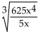 Simplify the expression. Assume all variables represent positive real numbers. -  A)    B)    C)    D)  5x