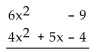 Perform the operation indicated. -Subtract:   A)    B)    C)    D)   