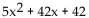 Multiply. -(5x + 2) (x + 8)  A)    B)    C)    D)   