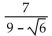 Simplify the expression by rationalizing the denominator. -  A)    B)    C)    D)   