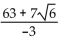 Simplify the expression by rationalizing the denominator. -  A)    B)    C)    D)   