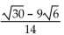 Simplify the expression by rationalizing the denominator. -  A)    B)    C)    D)   
