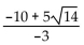 Simplify the expression by rationalizing the denominator. -  A)    B)    C)    D)   