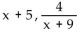 Find the quotient and remainder when the first polynomial is divided by the second. -  A)    B)  x - 5 , 0 C)    D)   