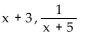Find the quotient and remainder when the first polynomial is divided by the second. -  A)    B)    C)    D)  x + 4 , 0