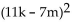 Factor the special product. -  A)    B)  (121k + m) (k - 49m)  C)    D)  (11k + 7m) (11k - 7m) 