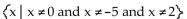 Find the domain of the rational expression. -  A)    B)  All real numbers C)    D)   