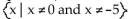 Find the domain of the rational expression. -  A)    B)    C)    D)  All real numbers