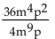 Reduce the rational expression to lowest terms. -  A)    B)    C)    D)  9mp