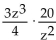 Perform the indicated operation and simplify. -  A)    B)    C)    D)  15z