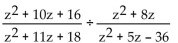 Perform the indicated operation and simplify. -  A)    B)    C)  z - 4 D)   