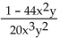 Perform the indicated operation and express in lowest terms. -  A)    B)    C)    D)   