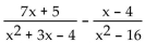 Perform the indicated operation and express in lowest terms. -  A)    B)    C)    D)   