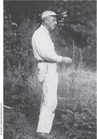 Identify the two people in the photograph below and describe their contributions to our understanding of the environment and the environmental movement in the United States.    <div style=padding-top: 35px> 