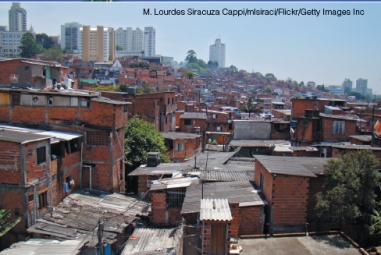 Which of the following represents consumption overpopulation?   A typical Brazilian Residence   A typical Japanese family   A typical Mexican family   A typical family from Mali A) Family from Mexico B) Family from Mali C) Family from Japan D) Family from Brazil