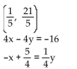 Determine if the following ordered pair satisfies the system of linear equations. -  A)  Yes B)  No